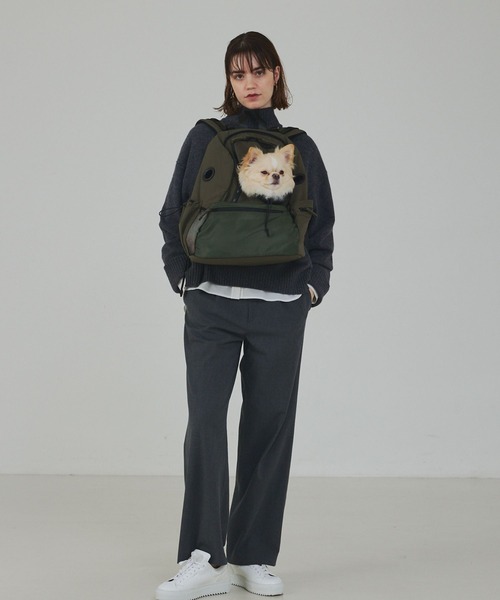 定価26,400円【MATIE】犬用リュック　Mサイズ ブラック LOWELL things（ロウェル シングス） ペットキャリー MATIE/ペット