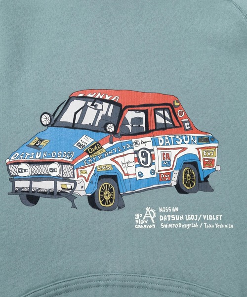 go slow caravan（ゴースローキャラバン） パーカー NISSAN×gsc 空紡糸