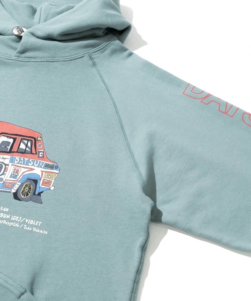 go slow caravan（ゴースローキャラバン） パーカー NISSAN×gsc 空紡糸
