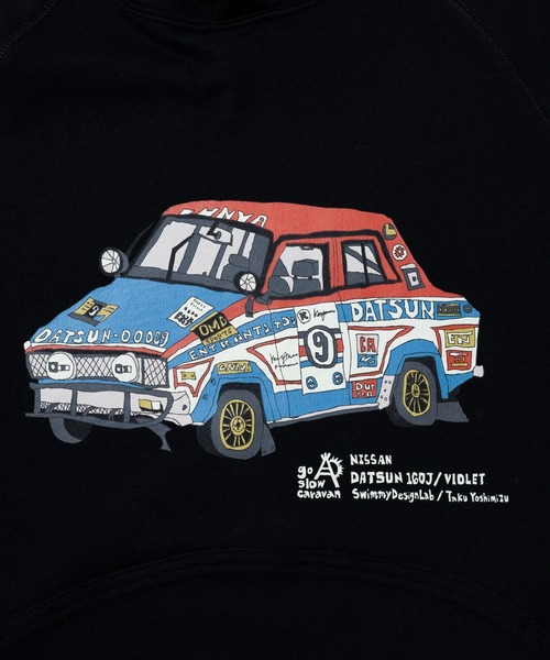 go slow caravan（ゴースローキャラバン） パーカー NISSAN×gsc 空紡糸