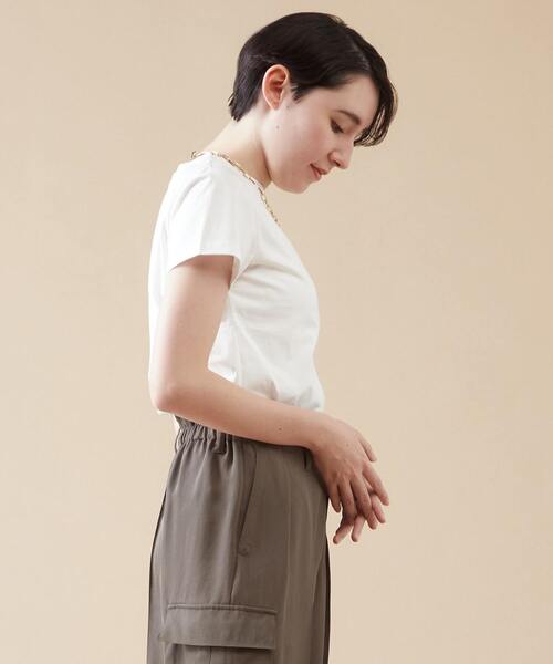 「martinique」 半袖Tシャツ 1 ネイビー レディース_画像2