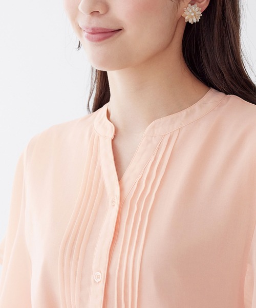 「alotta」 半袖ブラウス M グレイッシュベージュ レディース_画像3