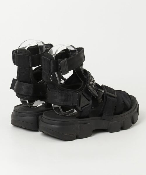 「SHAKA」 フラットサンダル 24cm ブラック レディース_画像2