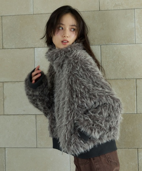 archives（アルシーヴ） ブルゾン アウター ZIPミックスファー