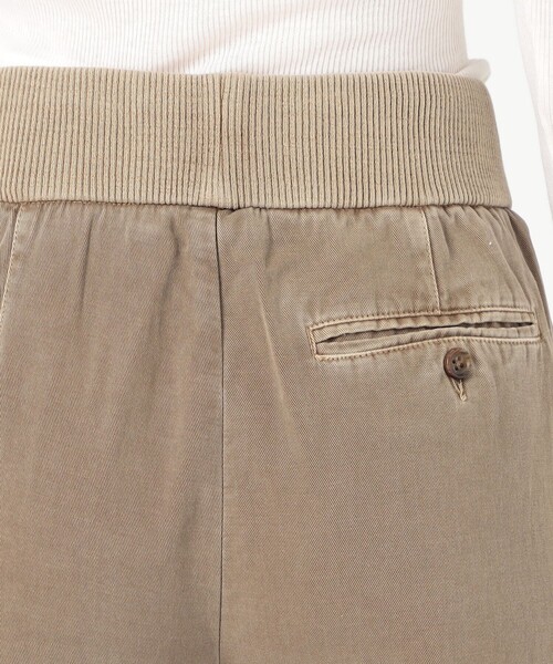 ワイドパンツ パンツ リブウエストワイドレッグパンツ WCGT1099 レディースの画像