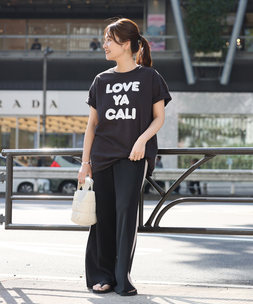 「sloppy」 半袖Tシャツ FREE ブラック系その他 レディース_画像2