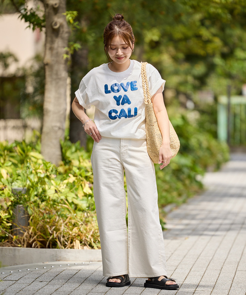 「sloppy」 半袖Tシャツ FREE ブラック系その他 レディース_画像4