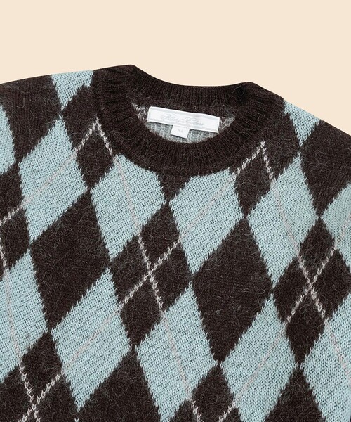 チョコミント エトロ ニットセーター フラッグ刺繍 42 16Q12 BROOKS