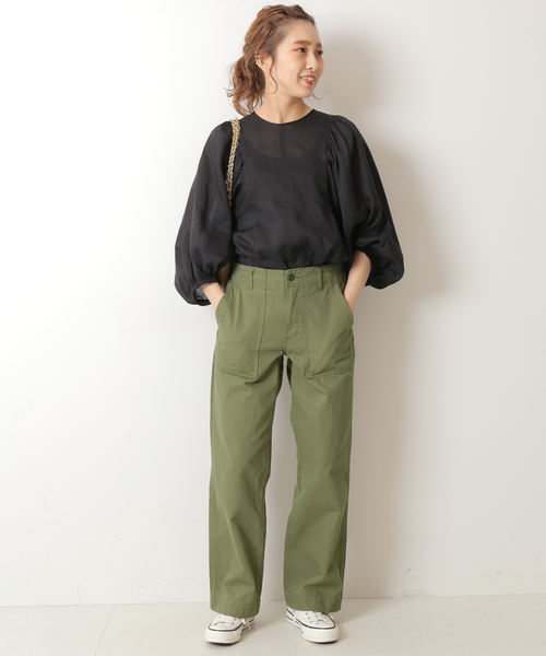 「Spick & Span」 7分袖ブラウス FREE ブラック レディース_3