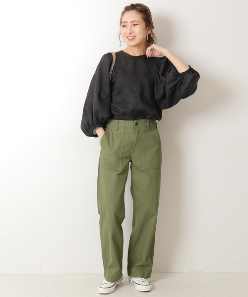 「Spick & Span」 7分袖ブラウス FREE ブラック レディース_5