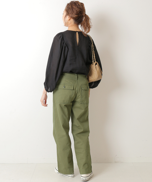 「Spick & Span」 7分袖ブラウス FREE ブラック レディース_7