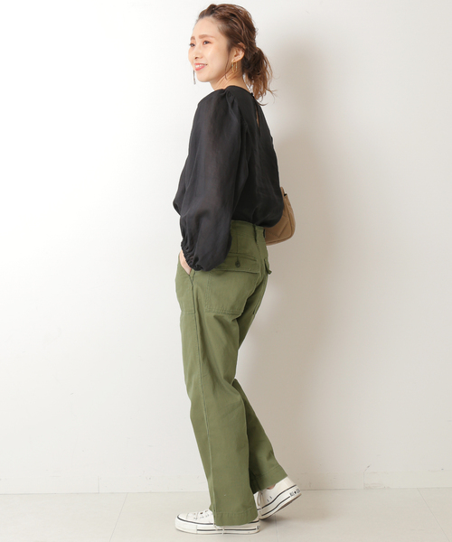 「Spick & Span」 7分袖ブラウス FREE ブラック レディース_9