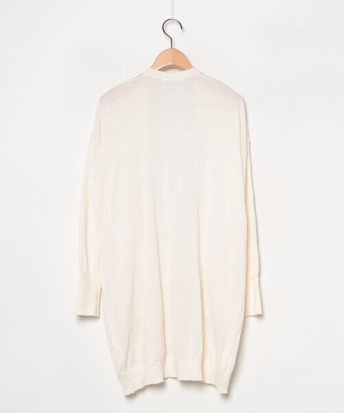 「MACPHEE」 ニットカーディガン S ベージュ レディース_画像2