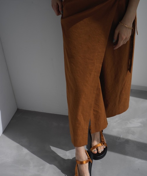 「LA LIGNE ROPE'」 7分袖ワンピース 0 ブラック レディース_画像6