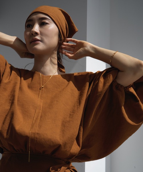 「LA LIGNE ROPE'」 7分袖ワンピース 0 ブラック レディース_画像7