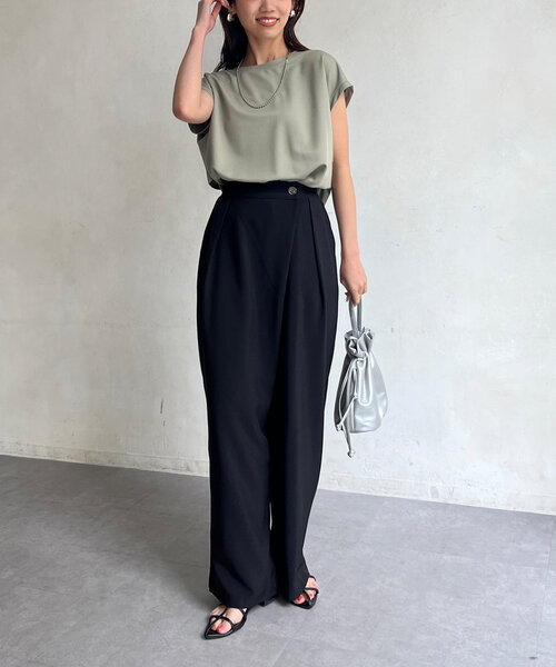 「Chez toi」 パンツ FREE カーキ レディース_画像9