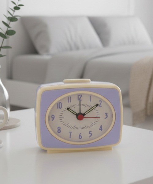 時計 「 ammy. / エイミードット 」 レトロ カラー スクエア クロック