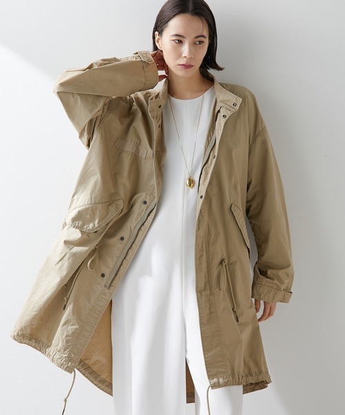 Whim Gazette ベージュ ロングコート FREEサイズ Whim Gazette（ウィム ガゼット） コート FREE ベージュ レディース