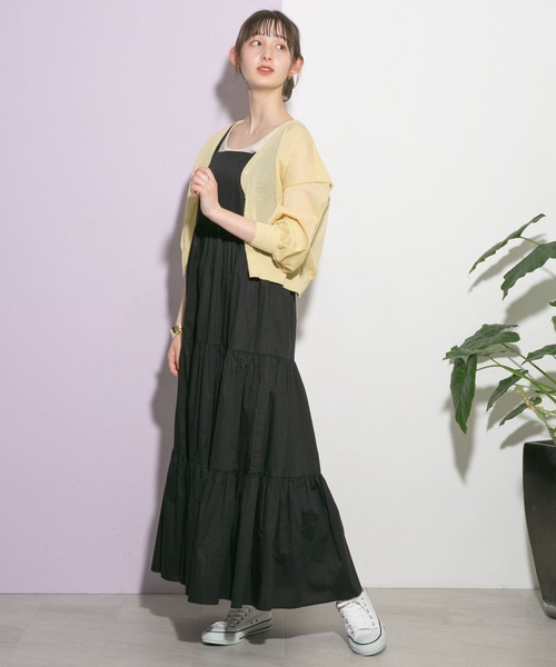 「UR Lab.」 ノースリーブワンピース FREE ブラウン レディース_画像2