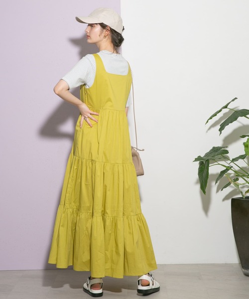 「UR Lab.」 ノースリーブワンピース FREE ブラウン レディース_画像6