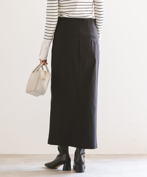Nobleブラック タイトスカート フリーサイズ NOBLE（ノーブル） スカート 「追加」コンフォートジャージーライク