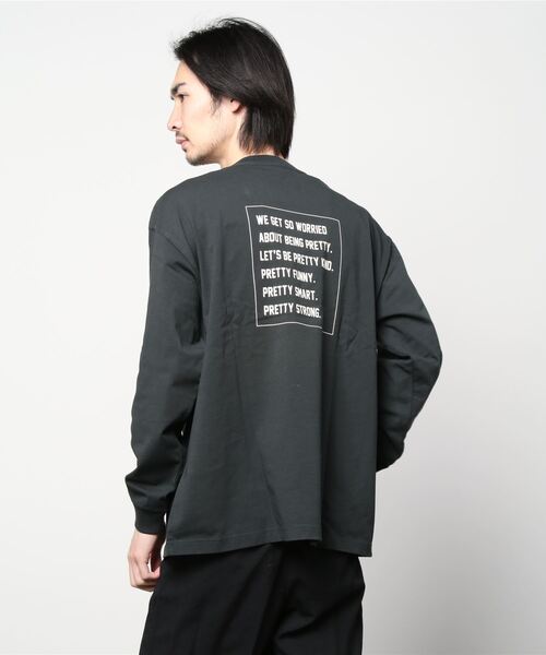 「SEAGREEN」 長袖Tシャツ 4 ホワイト メンズ_画像3