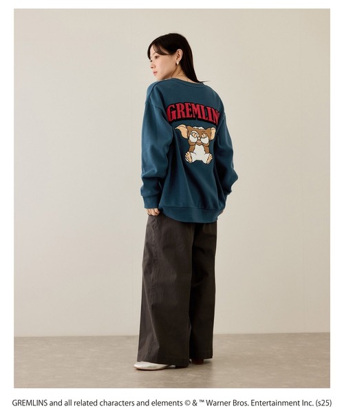 トレーナー スウェット グレムリン サガラ刺繍トレーナー メンズ