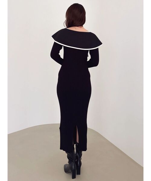 dazzlin（ダズリン） ワンピース パイピングリボンニットワンピース