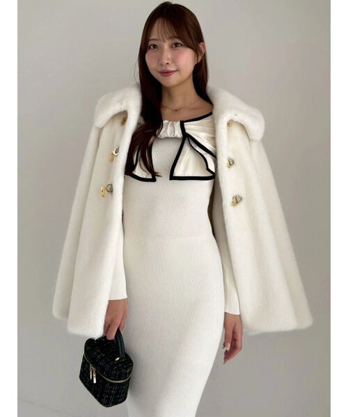 dazzlin（ダズリン） ワンピース パイピングリボンニットワンピース