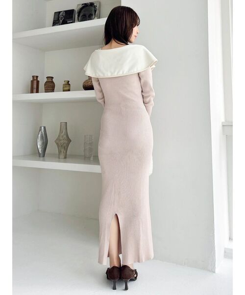 dazzlin（ダズリン） ワンピース パイピングリボンニットワンピース