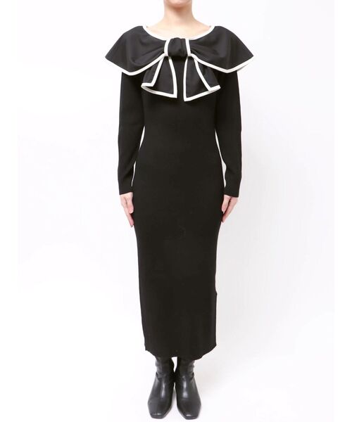 dazzlin（ダズリン） ワンピース パイピングリボンニットワンピース