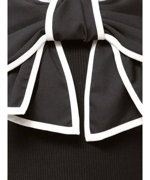 dazzlin（ダズリン） ワンピース パイピングリボンニットワンピース