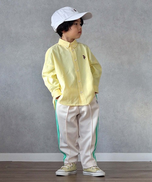 「U.S. POLO ASSN.」 「KIDS」長袖シャツ 120 イエロー キッズ_画像4