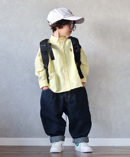 「U.S. POLO ASSN.」 「KIDS」長袖シャツ 120 イエロー キッズ_画像5