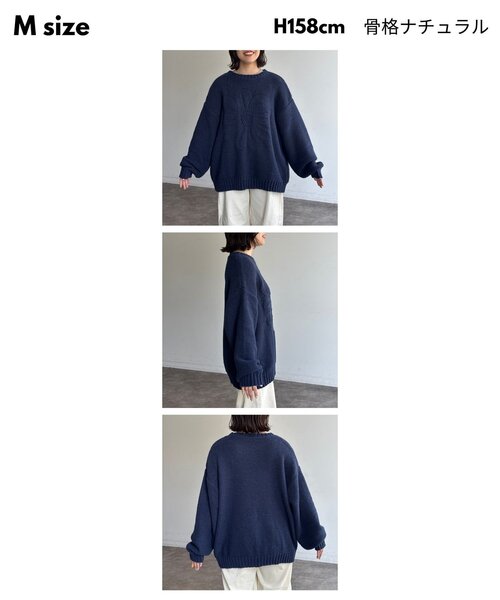 「CPCM」 長袖ニット MEDIUM ブルー レディース_画像4