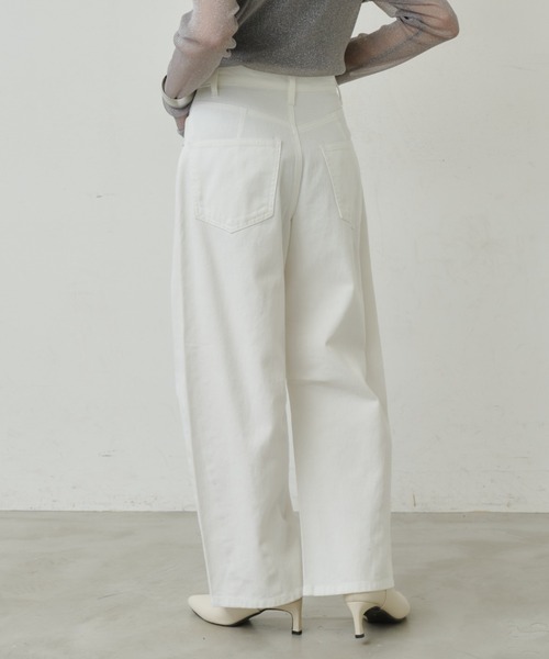 「Aunt Marie's」 デニムパンツ LARGE ブラック レディース_画像8