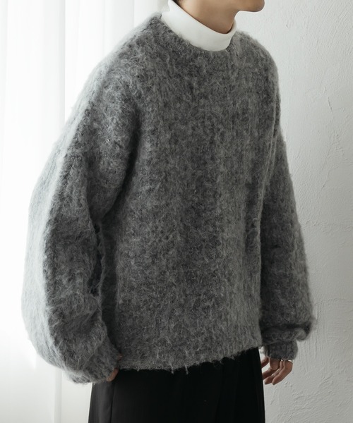 「epnok」 長袖ニット LARGE グレー メンズ_画像5