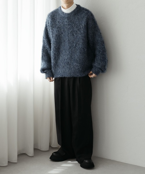 「epnok」 長袖ニット LARGE グレー メンズ_画像7