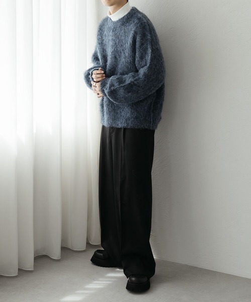 「epnok」 長袖ニット LARGE グレー メンズ_画像8