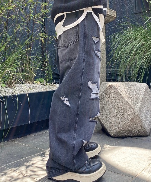 「XU」 デニムパンツ M ブルー メンズ_画像6