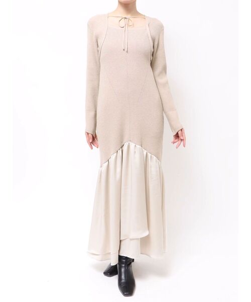 LAGUNAMOON（ラグナムーン） ワンピース ボレロレイヤードニット