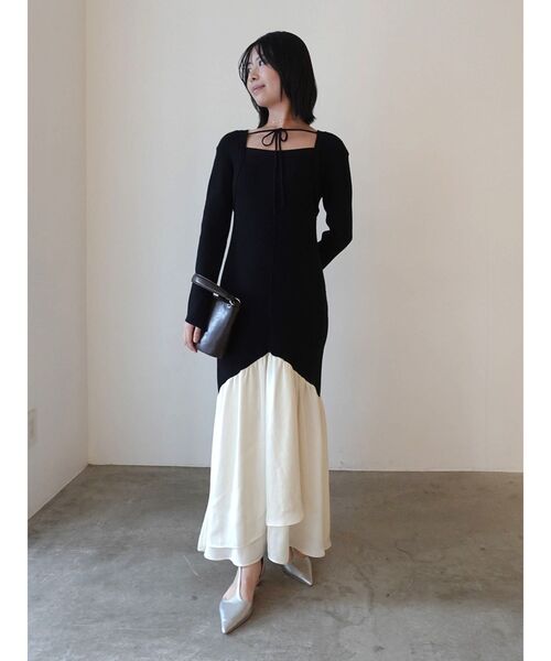 LAGUNAMOON（ラグナムーン） ワンピース ボレロレイヤードニット