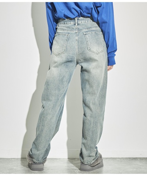 「ANAP」 デニムパンツ M ブルー レディース_画像7