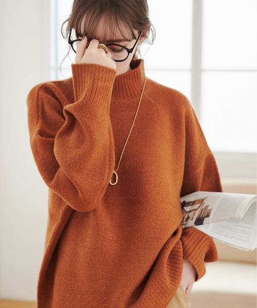 「ANGIE」 長袖ニット FREE ベージュ レディース_画像8