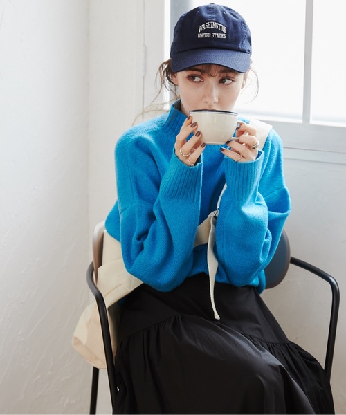 「ANGIE」 長袖ニット FREE ベージュ レディース_画像9