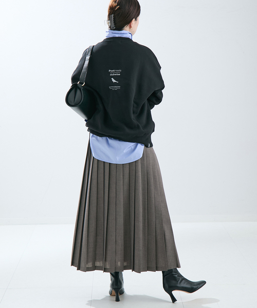 美品 25AW レサージュ ロングプリーツスカート 36 ブラック シアープリーツスカート（ロング・マキシ丈スカート）｜JOURNAL