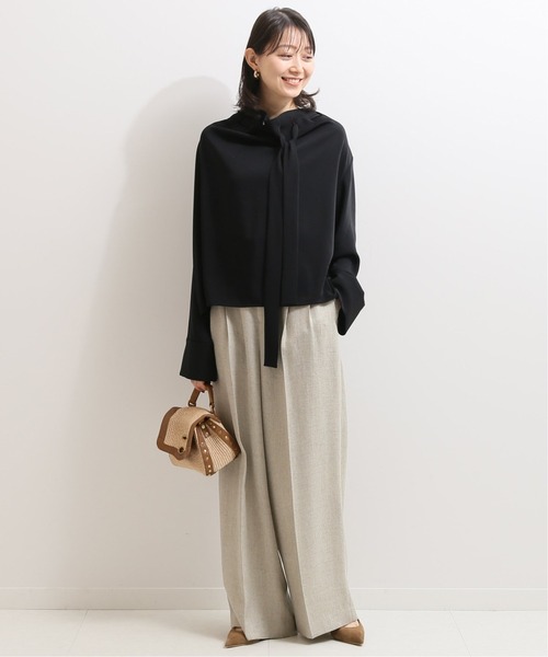 「NOBLE」 長袖ブラウス - ベージュ レディース_画像4