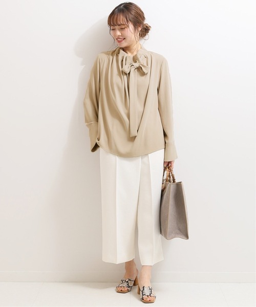 「NOBLE」 長袖ブラウス - ベージュ レディース_画像7