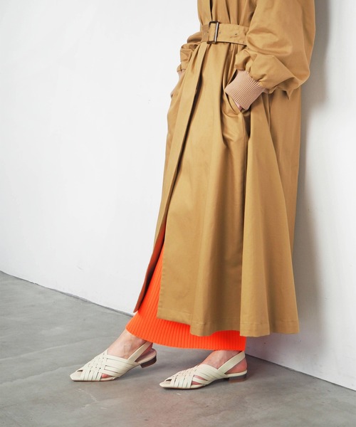 「Daniella&GEMMA」 フラットサンダル 40 グリーン レディース_画像4