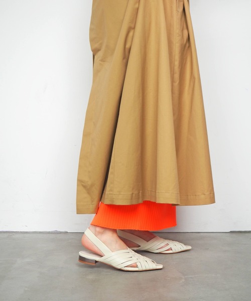 「Daniella&GEMMA」 フラットサンダル 40 グリーン レディース_画像6